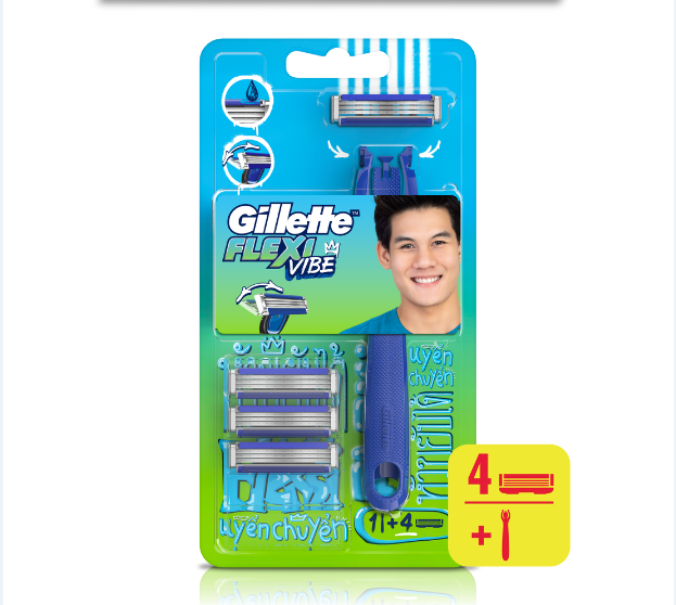 Gillette Razor Flexi Vibe 4UP Best Selling Products for Men