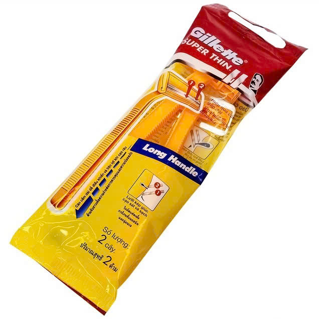 Gillette Razor Super Thin II  2 pcs/bag Popular product shaves close, reducing the possibility of scratches