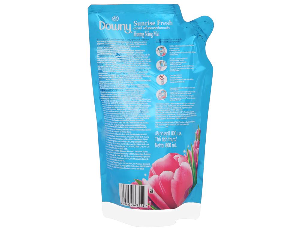 Downy Sunrise Fresh 800ml x 14 Bags 3 3 1