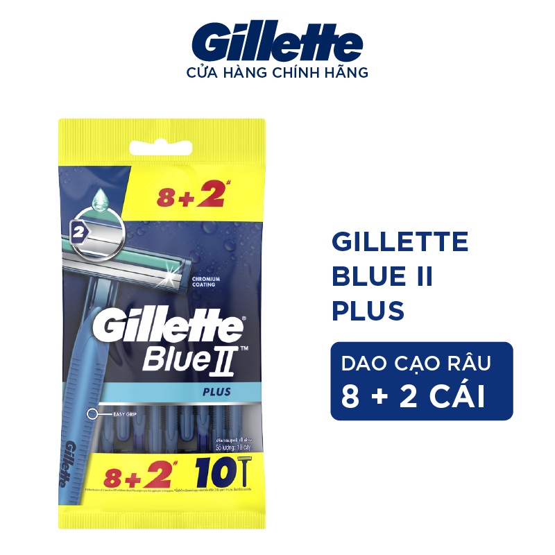 Gillette Razor Blue II Plus 8+2 Hot Hit Product On The Market Super Convenient