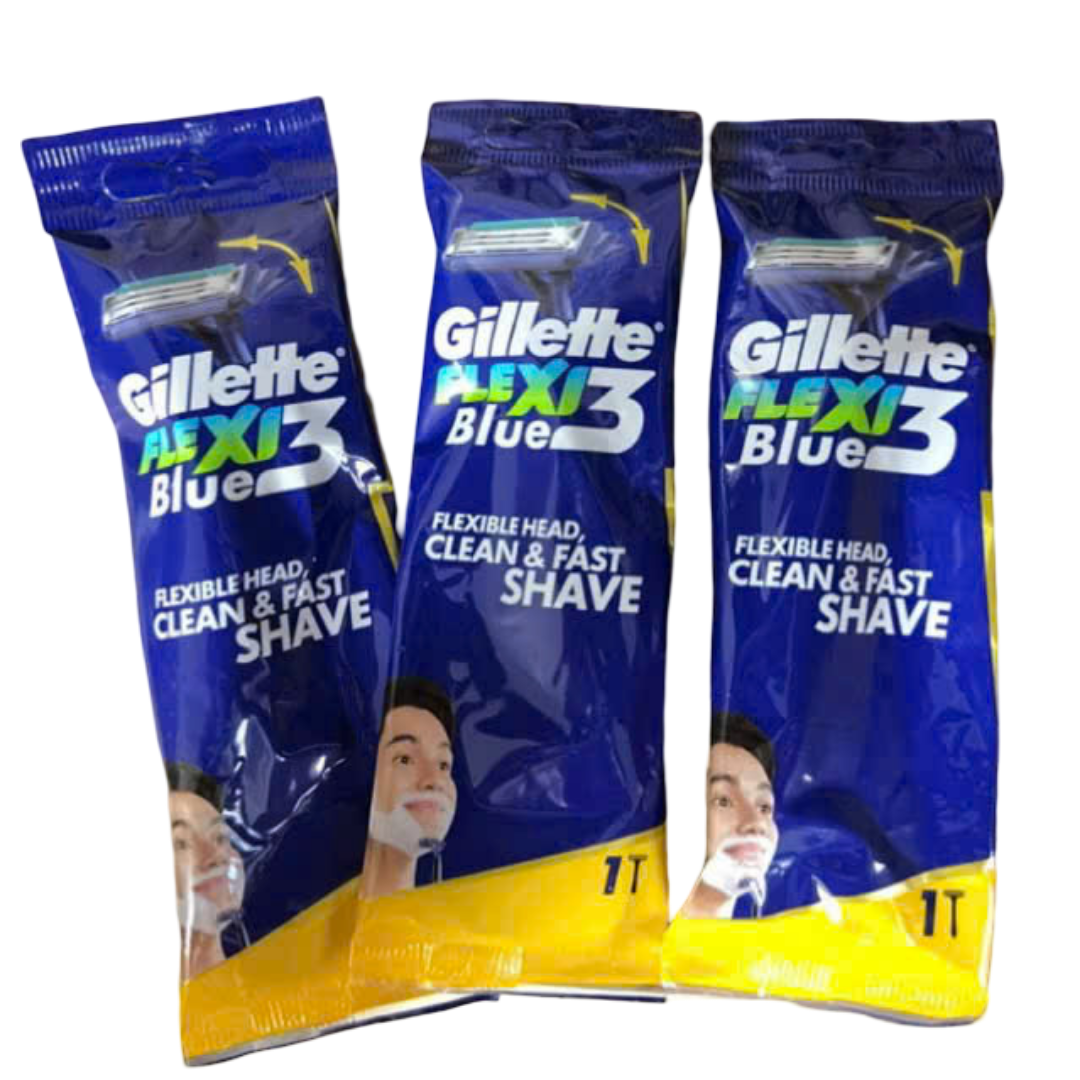 Gillette Razor Blue 3 Flexi 1pc/bag Smart Popular Shaver for Men
