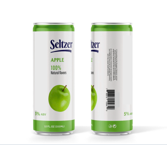 BeeEco Seltzer Apple 100% Natural Flavor 355ml