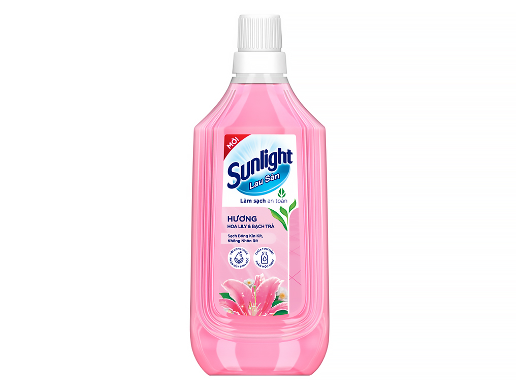 Sunlight Floor Cleaner Lily & White Tea Scent 1kg Bottle - Clean, naturally fragrant