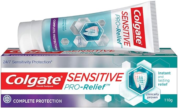 Colgate toothpaste sensitive Pro Relief  complete protection 110g, 6pcs/ pack, 4 packs/ Case