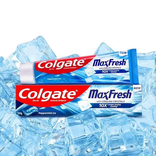 Colgate Toothpaste Maxfresh with cooling Crystals Peppermint Ice 225g