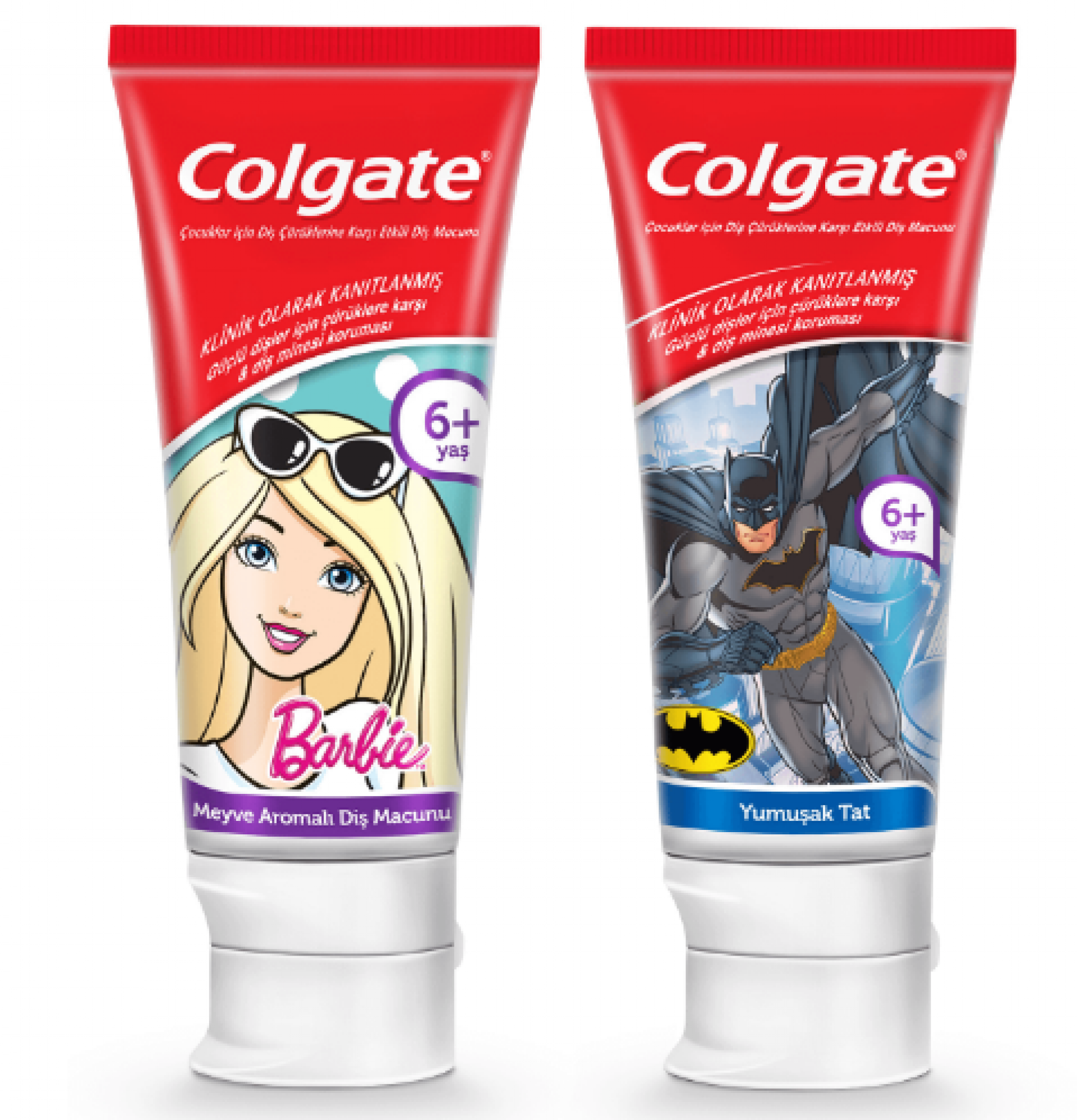 Colgate Toothpaste Kids Mix Case Batman & Barbie 40g (3 Batman & 3 Barbie/ Pack), 6pcs/ pack, 6 packs/ case 5 1 22