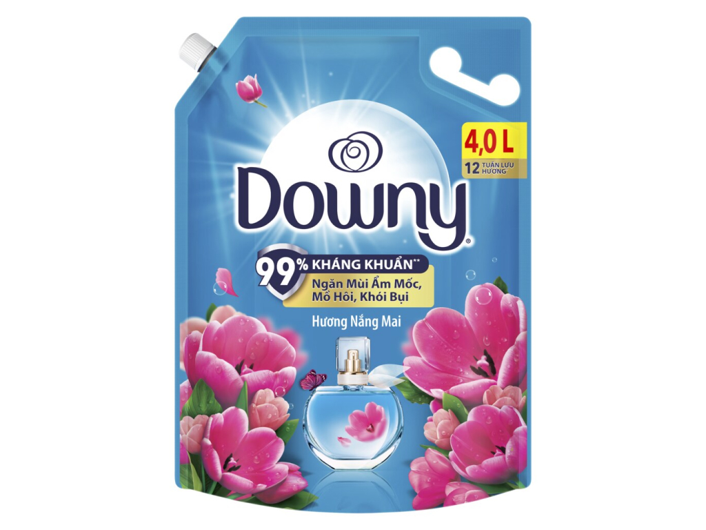 Downy Sunrise Fresh 4L Bag, mild, fresh fragrance