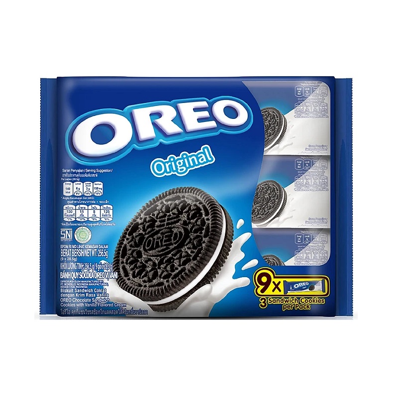 Oreo Vanila Slugh 248.4gr sweet vanilla flavor