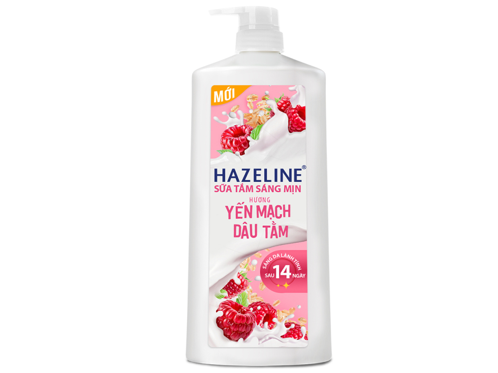 Hazeline Moisturizing Oatmeal Brightening Shower Gel with Mulberry 1kgx12 Bottles