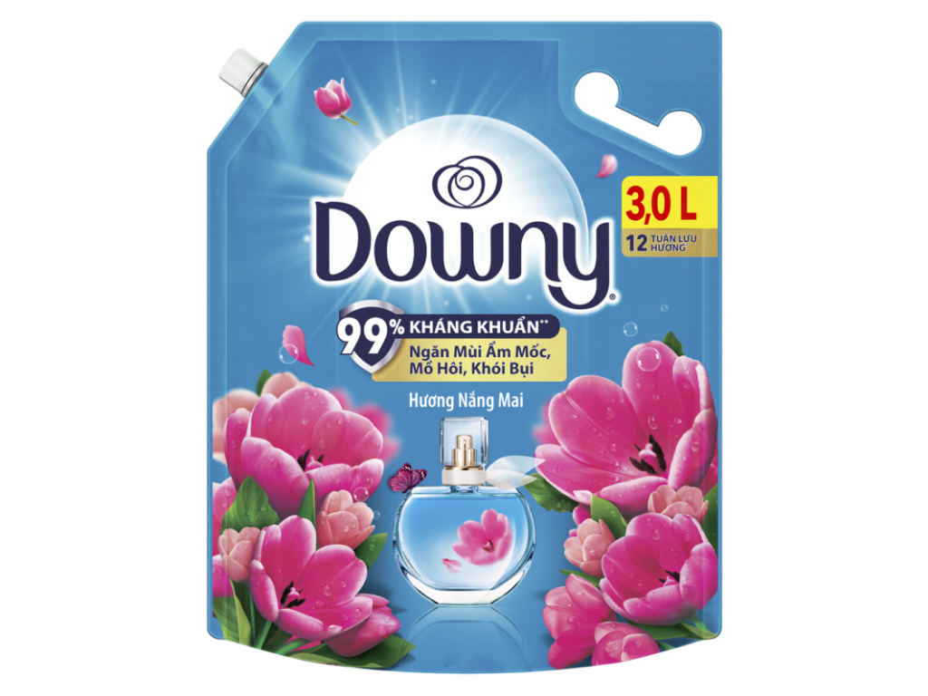 Downy Sunrise Fresh 3L Bag, mild, fresh fragrance