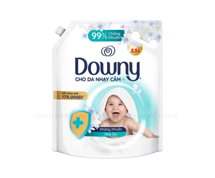 Downy Sensitive 3.5L x 4 bags Bag, Gentle, fragrant perfume