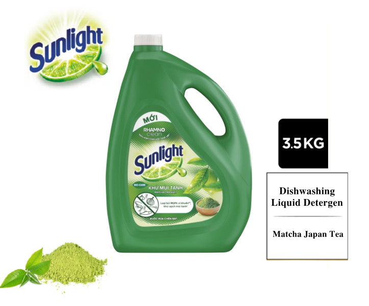 Sunlight Dishwashing Liquid Detergent Matcha Japan Tea Bottle 3.5kg Eliminate fishy smell