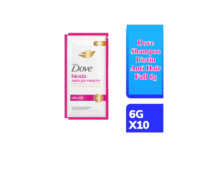 Dove Shampoo Biotin Anti Hair Fall 6gx840 Sachets Suitable for weak and brittle hair 5 1 97