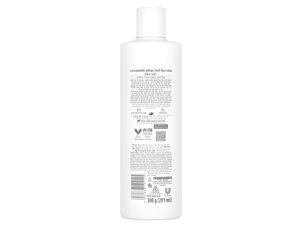 Dove Shampoo Ceramide Damage Repair 300g x12 Bottles help strengthen the protective barrier 3 2 72