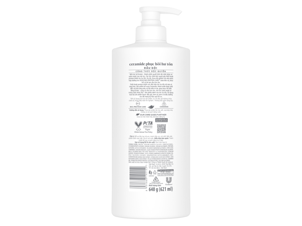 Dove Shampoo Ceramide Damage Repair 640g x8 Bottles help strengthen the protective barrier 3 2 74