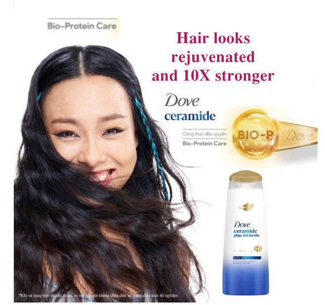 Dove Shampoo Ceramide Damage Repair 170g x36 Bottles help strengthen the protective barrier