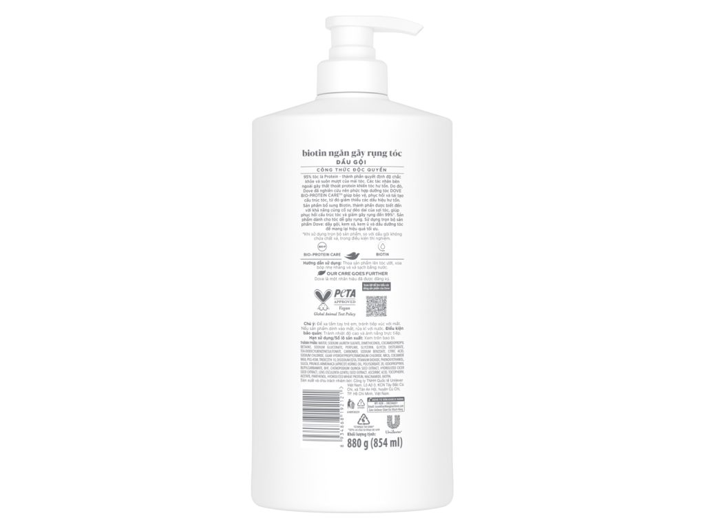 Dove Shampoo Biotin Anti Hair Fall 880g x8 Bottles Suitable for weak and brittle hair 3 2 93