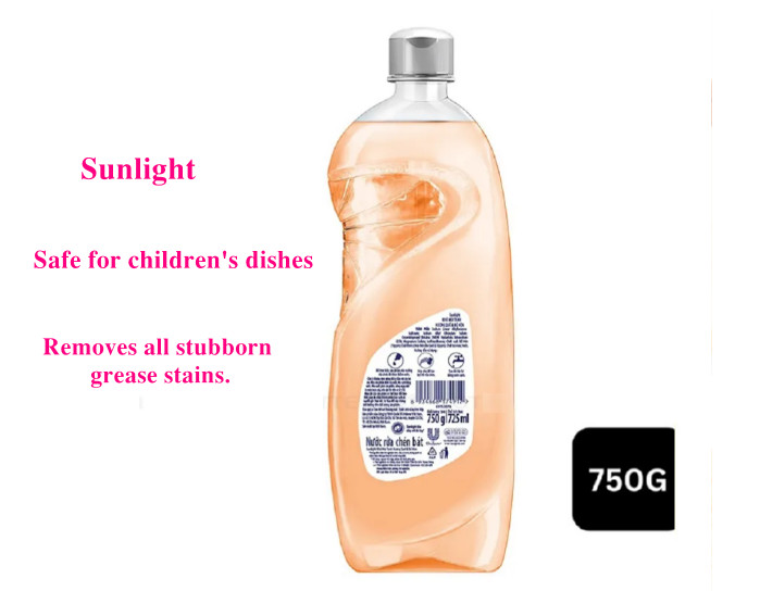 Sunlight Dishwashing Liquid Detergent Soapnut & Cinnamon Fragrance Bottle 750g Removes all stubborn grease stains 4 3 50