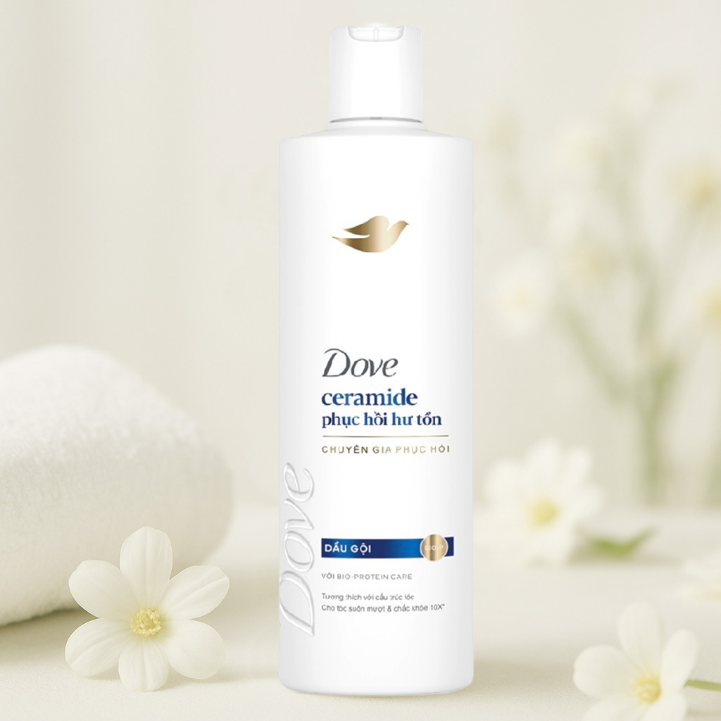 Dove Shampoo Ceramide Damage Repair 300g x12 Bottles help strengthen the protective barrier 4 3 56