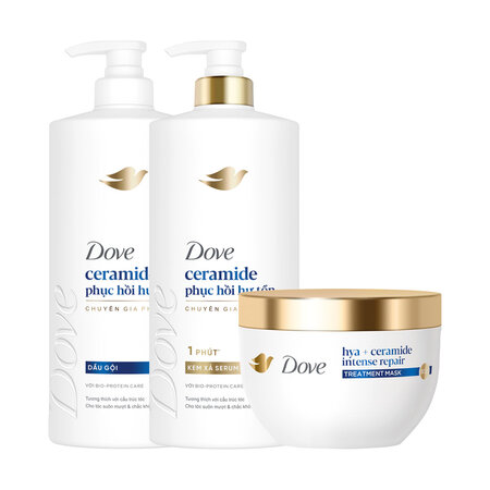 Dove Shampoo Ceramide Damage Repair 640g x8 Bottles help strengthen the protective barrier 4 3 58