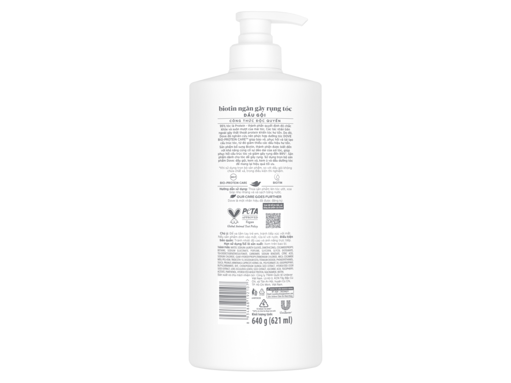 Dove Shampoo Biotin Anti Hair Fall 640g x8 Bottles Suitable for weak and brittle hair 4 3 75