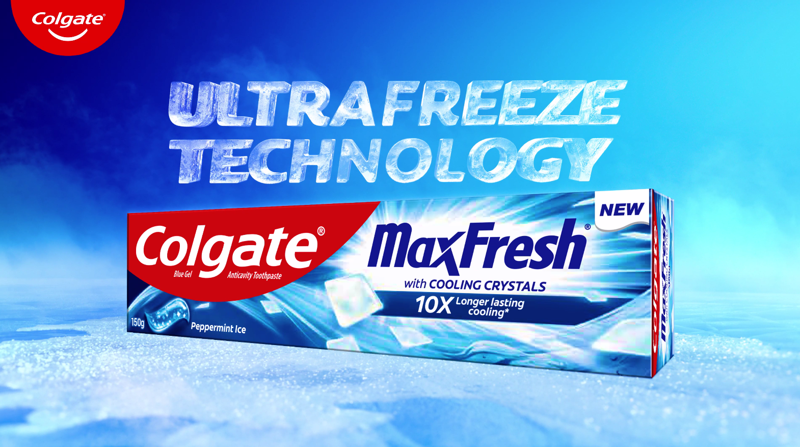 Colgate Toothpaste Maxfresh with cooling Crystals Peppermint Ice 225g 4 4 12