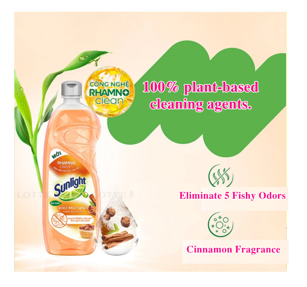 Sunlight Dishwashing Liquid Detergent Soapnut & Cinnamon Fragrance Bottle 750g Removes all stubborn grease stains