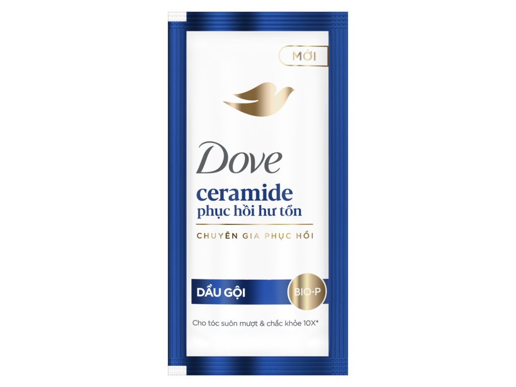 Dove Shampoo Ceramide Damage Repair 6g x840 Sachets help strengthen the protective barrier