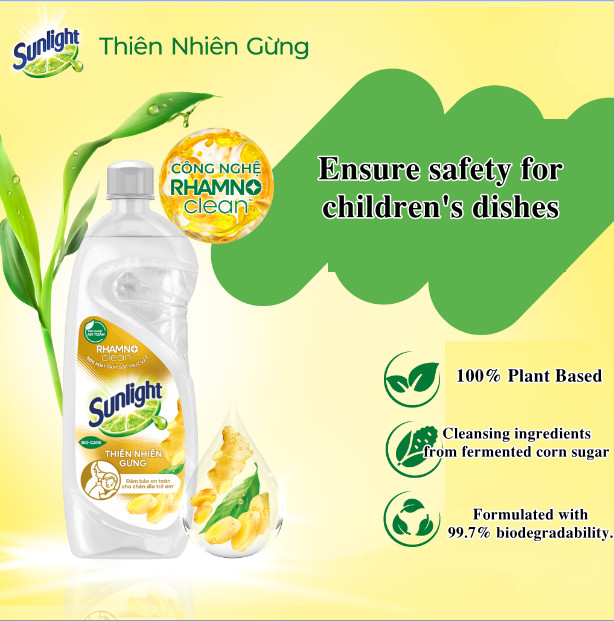 Sunlight Dishwashing Liquid Detergent Natural Ginge Bottle 750g Removes all stubborn grease stains 6 5 26