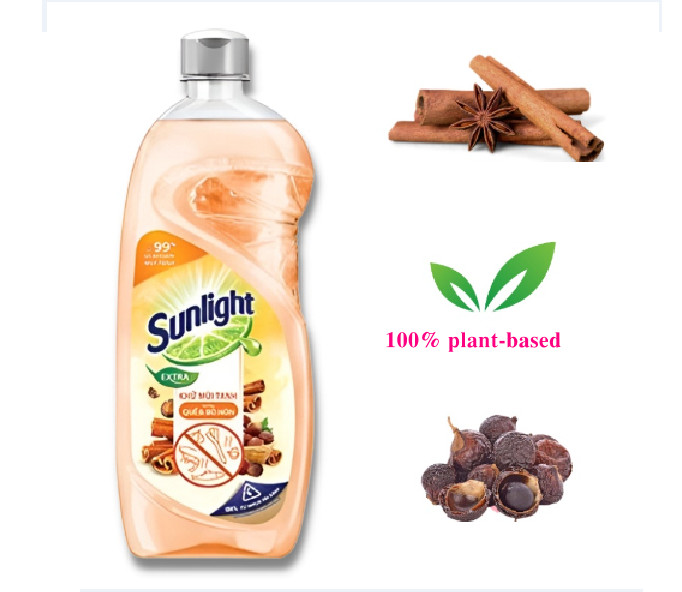 Sunlight Dishwashing Liquid Detergent Soapnut & Cinnamon Fragrance Bottle 750g Removes all stubborn grease stains 5 5 28