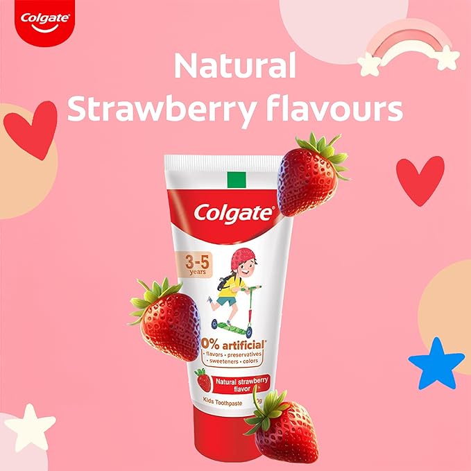 Colgate Toothpaste Kids Free From 3-5 Years Old 80g, 12pcs/ pack, 4 packs/ case 6 6 19