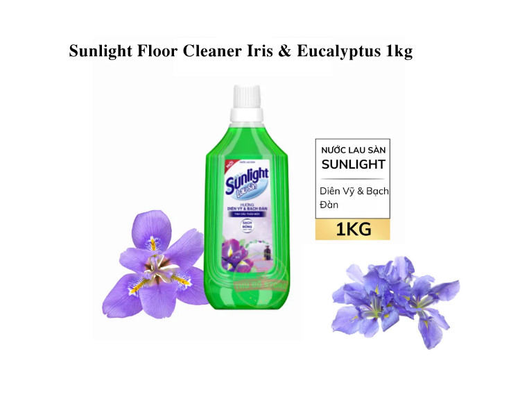 Sunlight Floor Cleaner Iris & Eucalyptus 1kg Bottle - Clean,pleasant and deodorizing fragrance