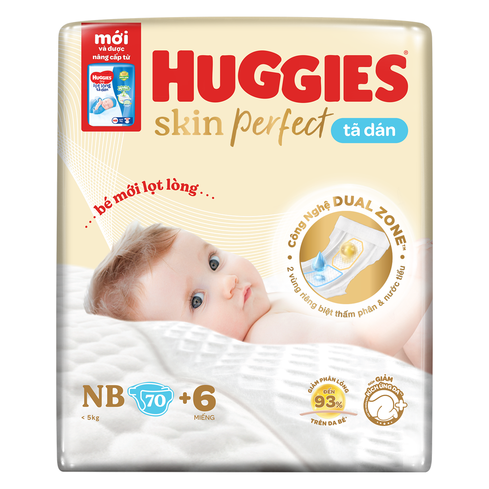 Huggies Newborn Skin Perfect NB 70 x 3 bags