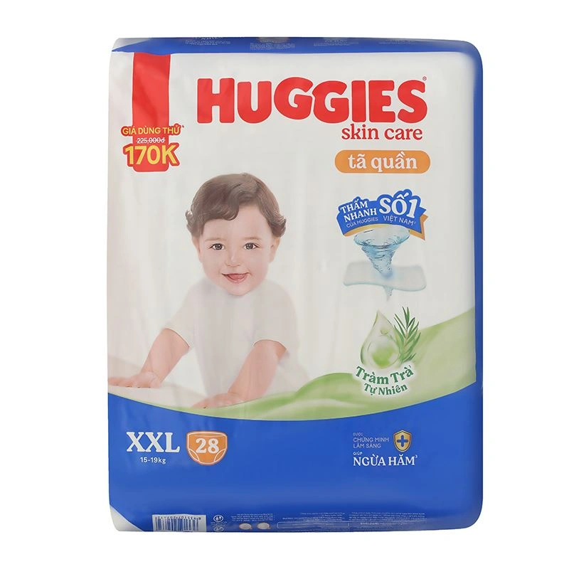 Huggies Dry Pants Jumbo Skin Care XXL28 x 4 bags
