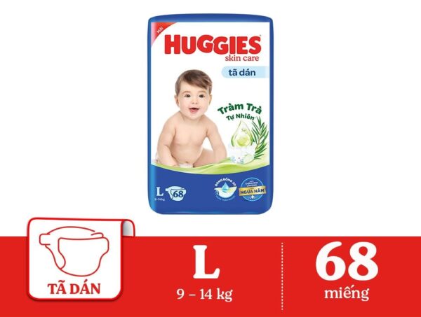 Huggies diapers Skin Care L68 x 3 bags