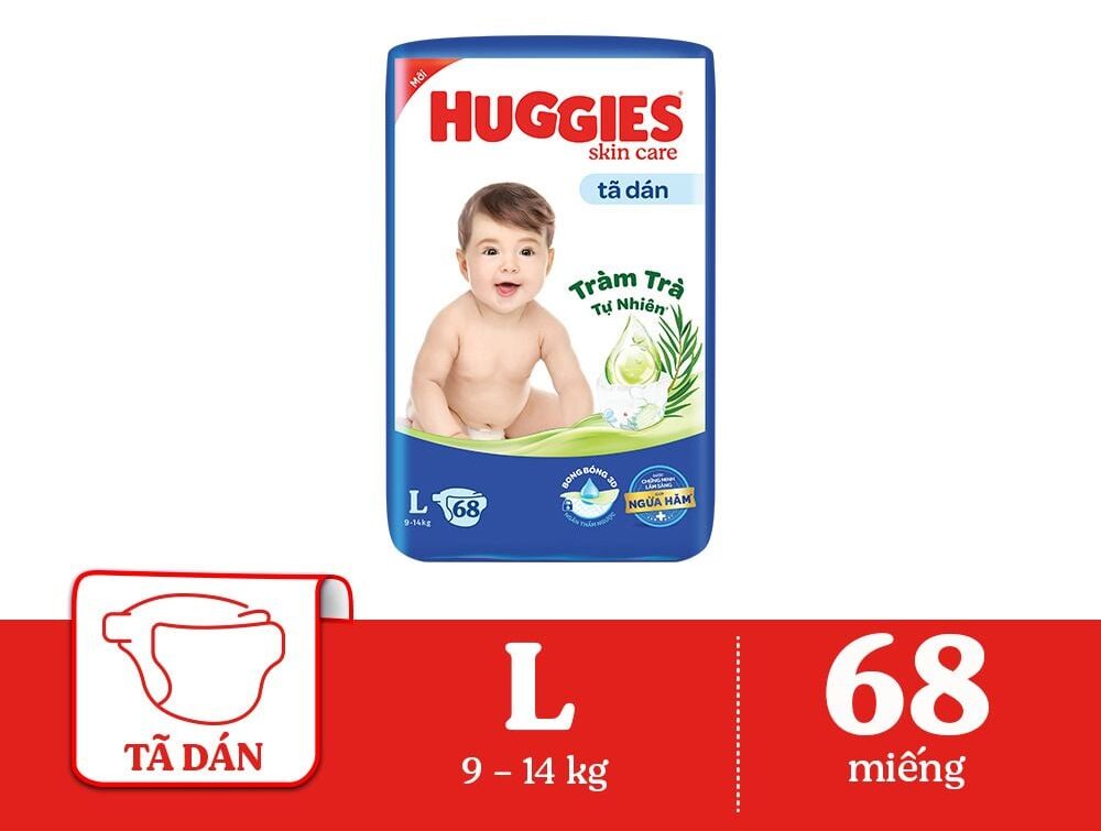 Huggies diapers Skin Care L68 x 3 bags 1 1 18 e1762587110242