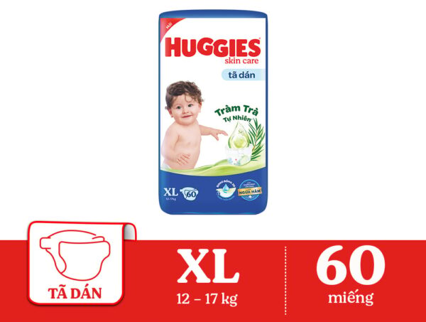 Huggies diapers Skin Care XL60 x 3 bags