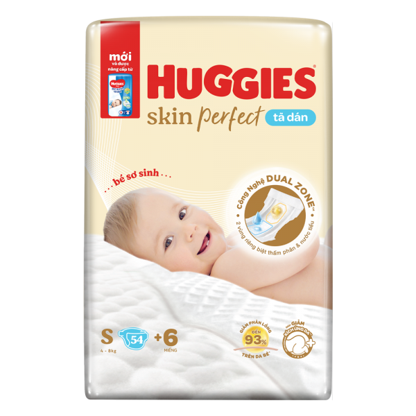 Huggies Diapers Skin Perfect From 4-8kg S54 x 3bags