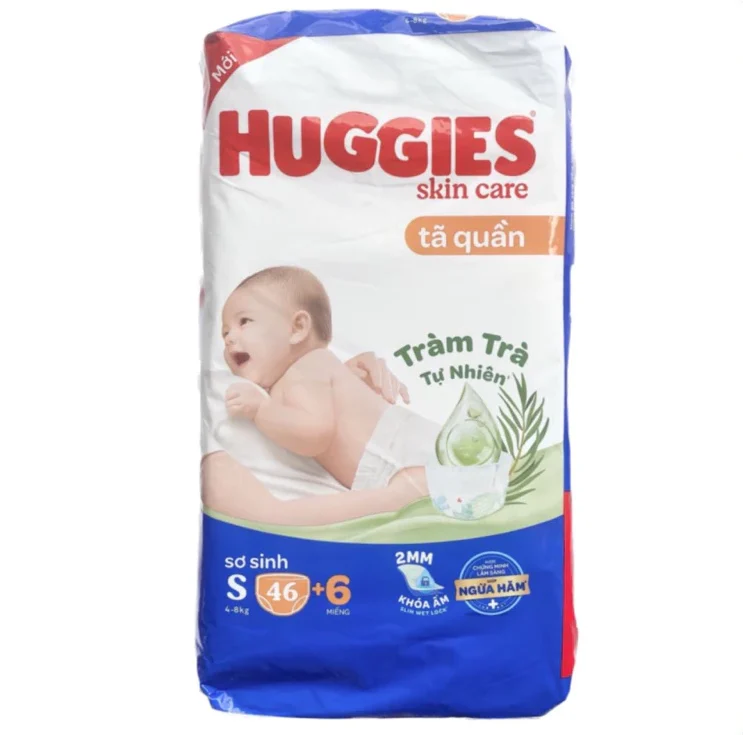 Huggies Pants Newborn Skin Care From 4-8kg S46 x 3bags 1 1 6 e1762571882496