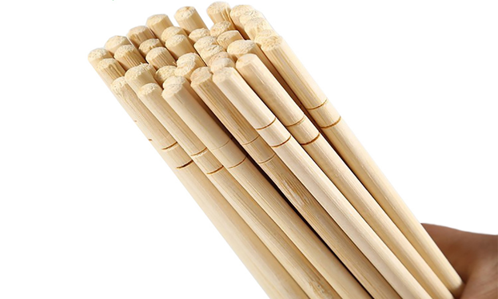Disposable Bamboo Chopsticks Size 6x23cm 18 pairs/ Pack, 100 packs/ Woven bag