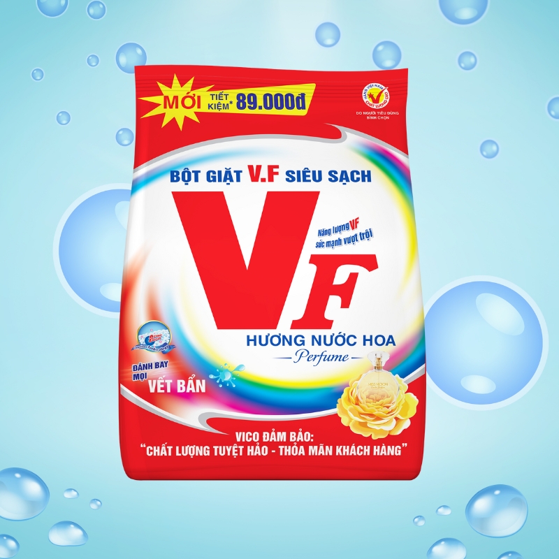 VF Super Clean Powder Detergent 3kg x 4 Bags clean all stains