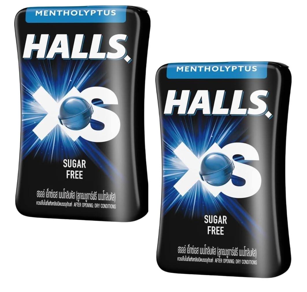 Halls XS Mentho - Lyptus Sugar Free 12.6g/ Box, 288 Boxes/ Case 5 4 6