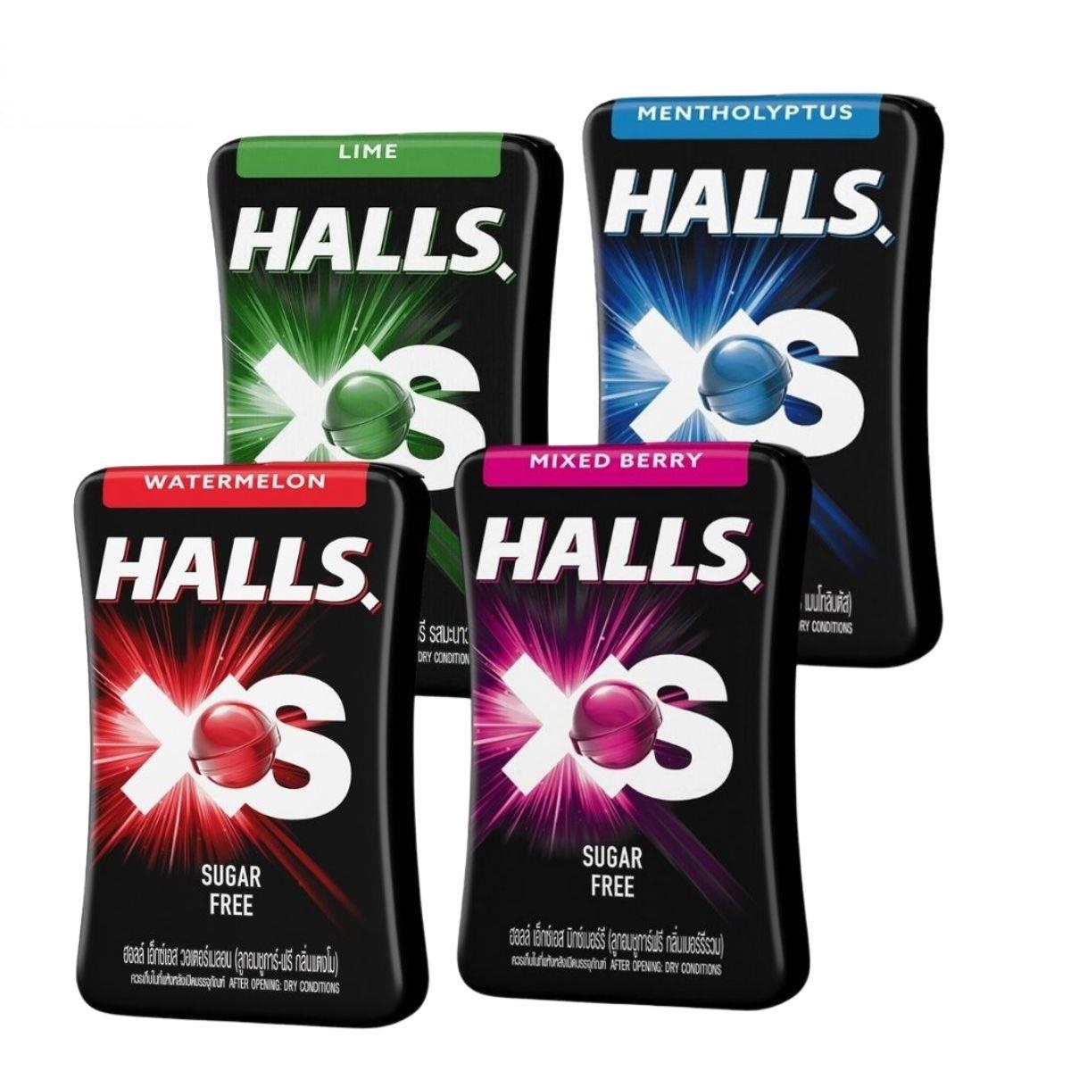 Halls XS Mixed Berry Sugar Free 12.6g/ Box, 288 Boxes/ Case 5 4 8