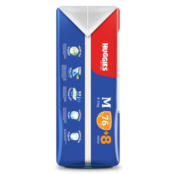 Huggies Dry Super Jumbo Skin Care From 6-11 kg M76 x 3bags 4 4