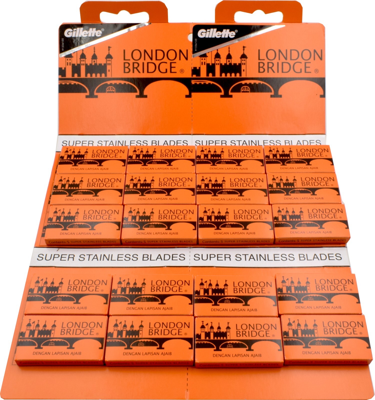 Gillette Blade London Bridge 10S Blade -10 pcspack, 10packsbox, 50 boxescase
