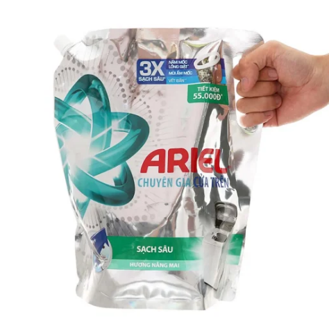 Ariel Liquid Detergent Sunrise Fresh Specialized for Top Load Washing Machine 3.65kg x 4 bags