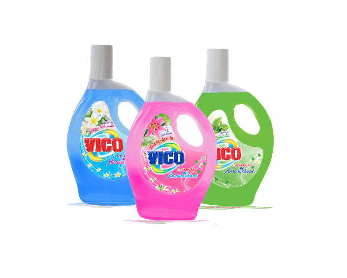 VICO Floor Cleaner 1kg x 12 Bottles Eco-Friendly with Spring Flower Fragrance