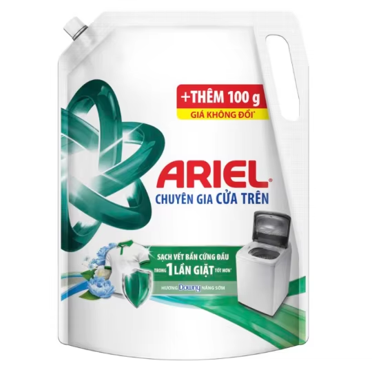 Ariel Sunrise Fresh Liquid Detergent Specialized for Top Load Washing Machine 2.9kg x 5bags