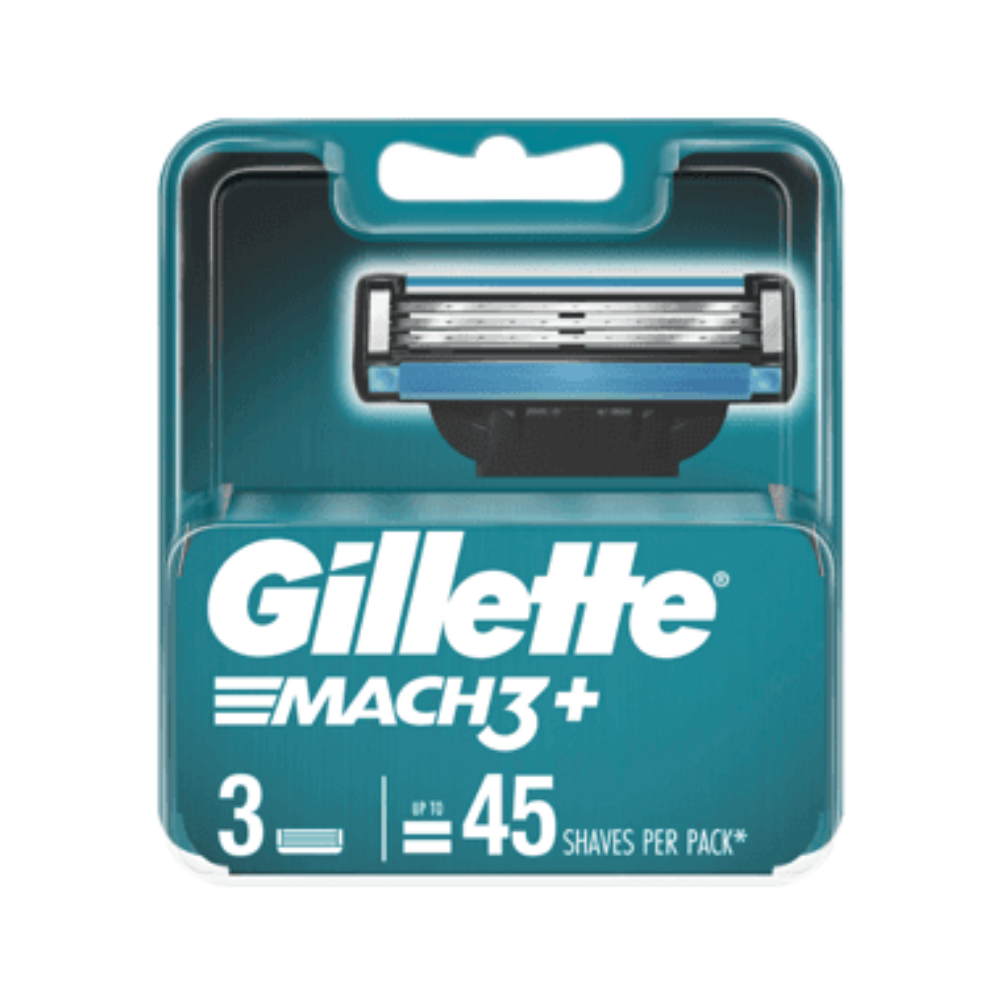 Gillette Blade Mach3 + 3S Blade - 3 pcs/pack, 12 packs/box, 6 boxes/case