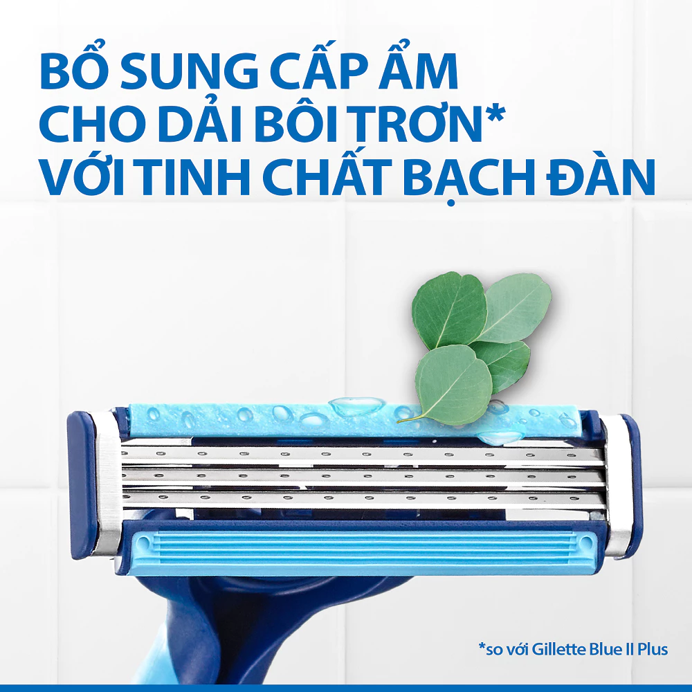 Gillette Razor Blue 3 Cool 4 pcs/pack, 6 packs/box, 6 boxes/case 3 2 5